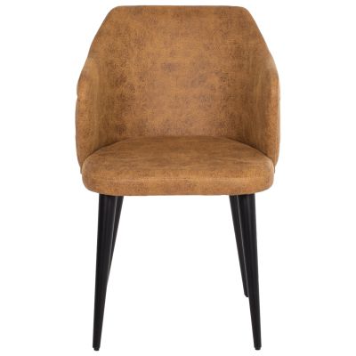 КРЕСЛО ПРОФЕСИОНАЛНО THERESA HM9263.19 ТИП НАБУК ЗЛАТНО ДЪРВО 56x60x84Hcm.