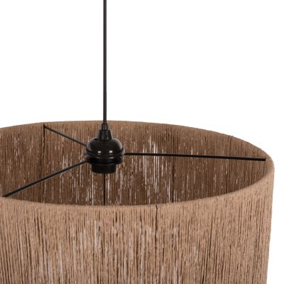 CEILING PENDANT LAMP INDOORS HM7946.02 WITH BEIGE PAPER ROPE CAP Φ50x65Hcm.