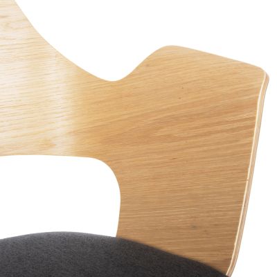 ТРАПЕЗЕН КОМПЛЕКТ 5БР. HM11972 МАСА DENTY & 4 СТОЛОВА VELP (ДЪБ-СИВ)