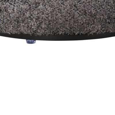 STOOL ROUND LINNER HM9604.01 BOUCLE FABRIC GREY-BLACK DETAIL D38x44 cm.