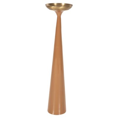 СВЕЩНИК ЗА ПОД (СТЪЛБ) GUNTUR HM4383 МЕТАЛ В СЬОМГА-ЗЛАТО Φ20x87.5Hcm.