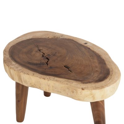 COFFEE TABLE DOMPU HM9630 SOLID SUAR WOOD 8cm THICK TABLETOP 66x44x46Hcm.