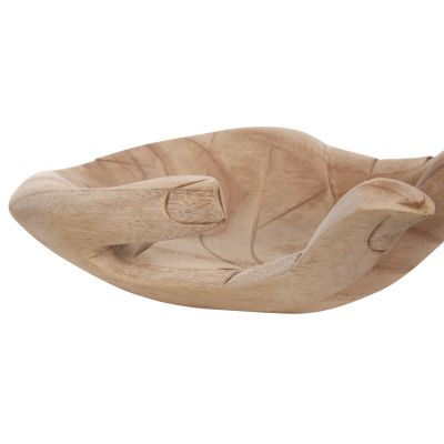 TABLE DECORATION RIGHT HAND HM4278R SOLID ALBASIA WOOD IN NATURAL 30x20x10Hcm.