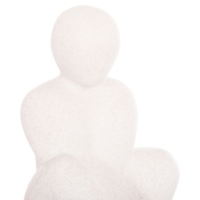 CERAMIC TABLE DECOR HUMANS HM4595 OFF WHITE WITH CRYSTALLISATION 13,8x12,5x21Hcm.