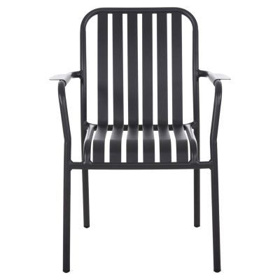 ALUMINUM ARMCHAIR RACHEL HM6088.10 ANTHRACITE 63x58x85Hcm.