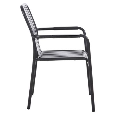 ALUMINUM ARMCHAIR RACHEL HM6088.10 ANTHRACITE 63x58x85Hcm.