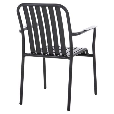 ALUMINUM ARMCHAIR RACHEL HM6088.10 ANTHRACITE 63x58x85Hcm.