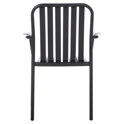 ALUMINUM ARMCHAIR RACHEL HM6088.10 ANTHRACITE 63x58x85Hcm.