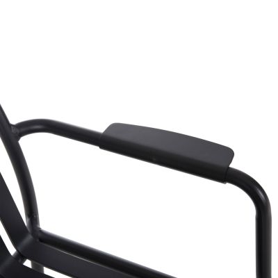 ALUMINUM ARMCHAIR RACHEL HM6088.10 ANTHRACITE 63x58x85Hcm.