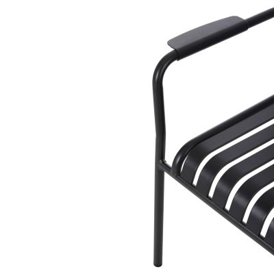 ALUMINUM ARMCHAIR RACHEL HM6088.10 ANTHRACITE 63x58x85Hcm.