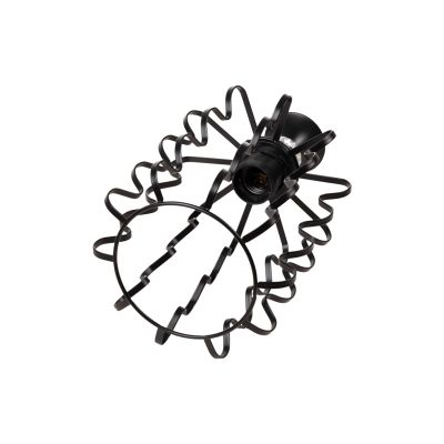 CEILING PENDANT LAMP HM4088 BLACK METAL CAP Φ17x130Hcm.