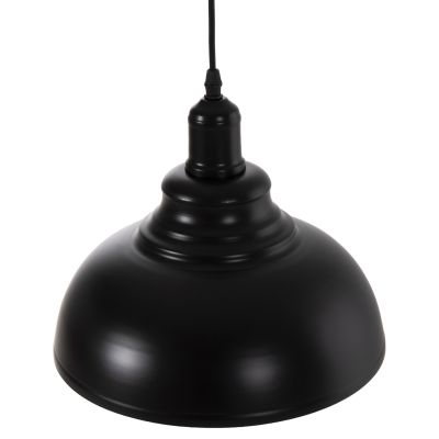 CEILING PENDANT LAMP HM4163 BLACK METAL CAP Φ29x120Hcm