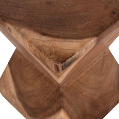SIDE STOOL ANVIL HM9756.11 SUAR WOOD IN NATURAL 31x31x45Hcm.