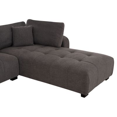 CORNER SOFA REVERSIBLE MEDEL HM3288.01 GREY P.E. FABRIC 290x208x80Hcm.