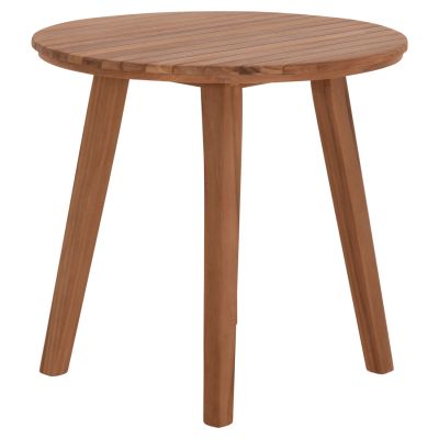 DINING TABLE ROUND DANTE HM6379 TEAK WOOD Φ80x75Hcm.