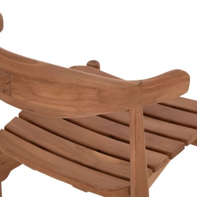 OUTDOOR DINING SET DONNY HM21292 EXTENDABLE TABLE & 6 DINING CHAIRS--TEAK WOOD