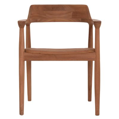 OUTDOOR DINING CHAIR FREM HM18107 TEAK WOOD IN NATURAL COLOR 59x54.5x76Hcm.