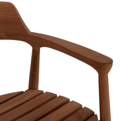 OUTDOOR DINING CHAIR FREM HM18107 TEAK WOOD IN NATURAL COLOR 59x54.5x76Hcm.