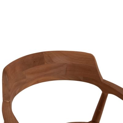 OUTDOOR DINING CHAIR FREM HM18107 TEAK WOOD IN NATURAL COLOR 59x54.5x76Hcm.