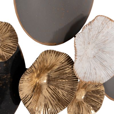 METALLIC WALL DECORATION HM7179 GRAY GOLD 66x6x38Y cm.