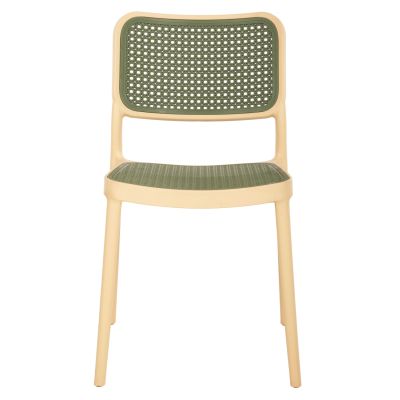 СТОЛ ПОЛИПРОПИЛЕН MEKO HM5934.04 БЕЖОВ И МАСЛИНОВО ЗЕЛЕН 41x49x102Hcm.