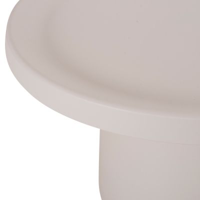 SET 2 COFFEE TABLES RINKON2 HM18304.01 ALL METAL IN WHITE Φ49cm & Φ69cm