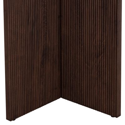 DINING TABLE ROUND SKY HM18331 CERAMIC TOP IN TRAVERTINE STONE LOOK Φ120x76Hcm.