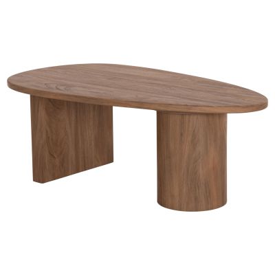 COFFEE TABLE OVAL ALPER HM18327 MDF IN SONAMA COLOR 110x60x40Hcm.