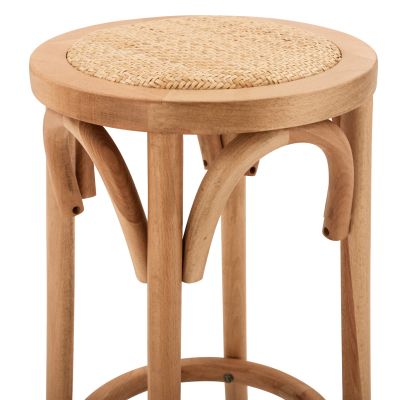 Дървен стол от букова дървесина в естествен цвят с мат 36'x70см HM8751.01