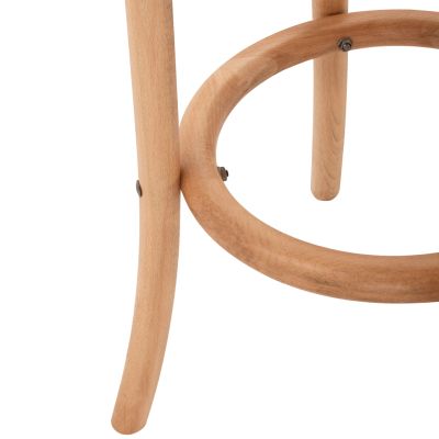 Дървен стол от букова дървесина в естествен цвят с мат 36'x70см HM8751.01