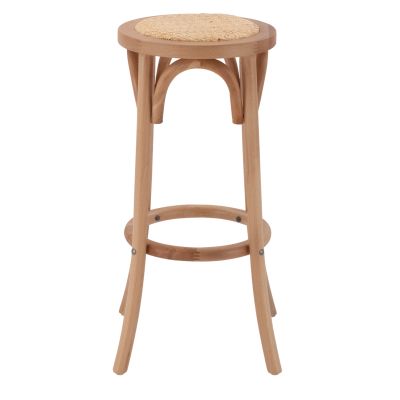 Дървена табуретка Буково дърво в тъмен цвят на мед с мат 36'x70см HM8751.05