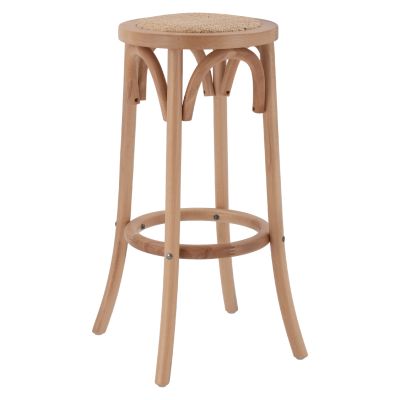 Дървена табуретка Буково дърво в тъмен цвят на мед с мат 36'x70см HM8751.05