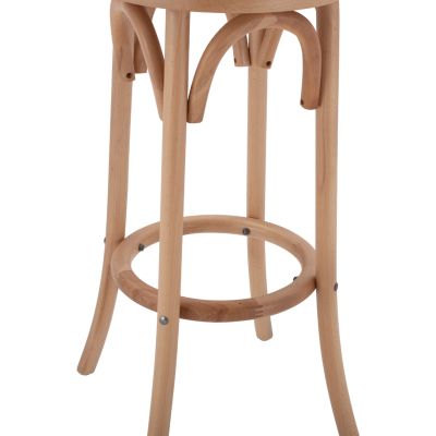 Дървена табуретка Буково дърво в тъмен цвят на мед с мат 36'x70см HM8751.05