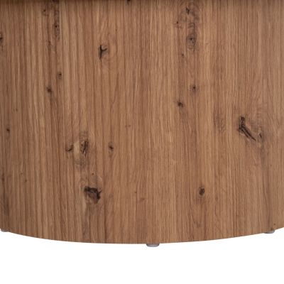 COFFEE TABLE TWIL HM18325 CERAMIC TOP IN TRAVERTINE STONE LOOK--MDF BASE Φ80x40Hcm.