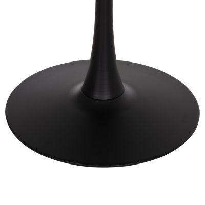 DINING TABLE TETRAN HM18315.02 BLACK METAL BASE--SINTERED STONE TOP IN PANDORA COLOR 80x80x73Hcm