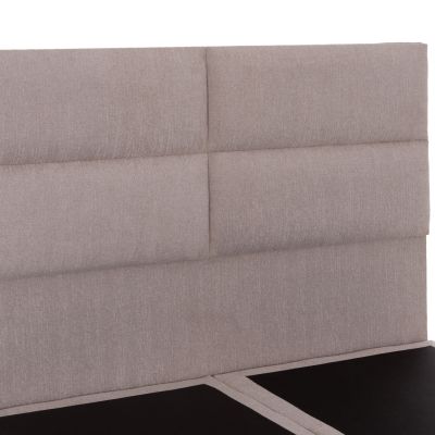 BED MILO HM616.32 BEIGE FABRIC- FOR MATTRESS 160x200cm