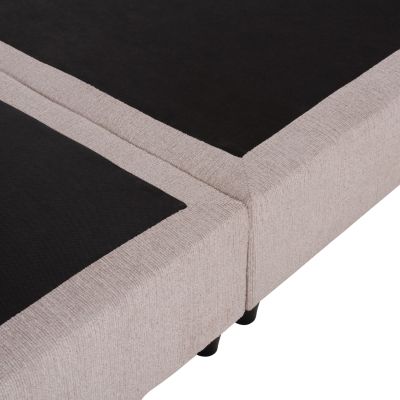 BED MILO HM616.32 BEIGE FABRIC- FOR MATTRESS 160x200cm
