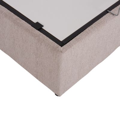 BED WITH STORAGE SPACE DOLORES HM631.32 BEIGE FABRIC- FOR MATTRERSS 160x200cm