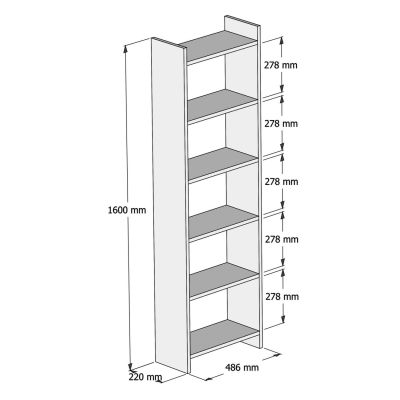 OFFICE SET 2PCS HM11774.11 WHITE MELAMINE