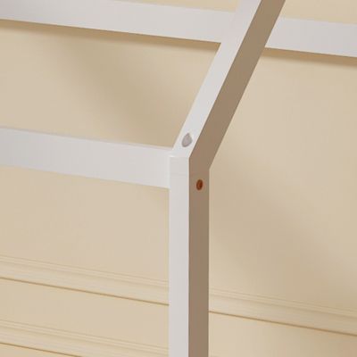 BED WITH MATTRESS PEPE HM21302.01 PINE WOOD IN WHITE COLOR--MATTRESS 90x190cm