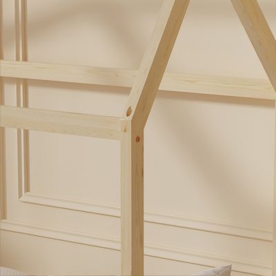 BED WITH MATTRESS PEPE HM21303 PINE WOOD IN NATURAL WOOD COLOR--MATTRESS 70x140cm