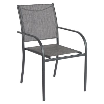 ВЪНШНО КРЕСЛО REDAN HM5976.01 СИВ МЕТАЛ-СИВ ТЕКСТИЛЕН 56x60x88Hcm.