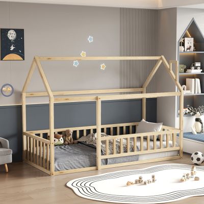 BED WITH MATTRESS HOUSER HM21315 PINE WOOD IN NATURAL COLOR--MATTRESS 90x190cm