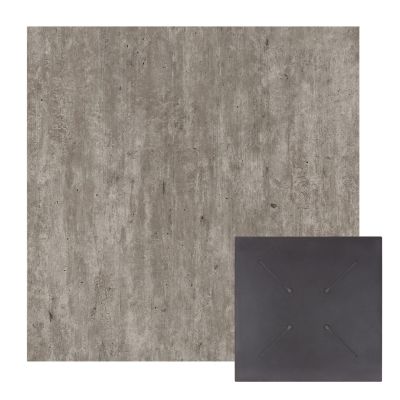 HPL TABLETOP HM5837.37 SQUARE IN CONCRETE COLOR 60X60cm