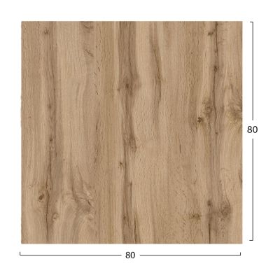 SQUARE HPL TABLETOP HM5839.36 SONAMA OAK 80x80cm.