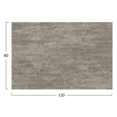 HPL TABLETOP HM5840.37 RECTANGULAR IN CONCRETE 120x80cm.