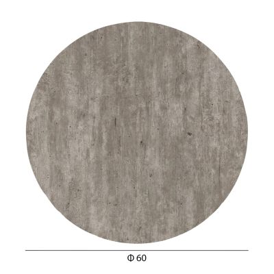 HPL TABLETOP HM5841.37 ROUND IN CONCRETE Φ60cm.