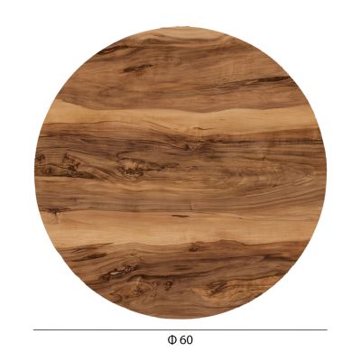 HPL TABLETOP HM5841.30 ROUND IN INDIAN SHESHAM Φ60cm.