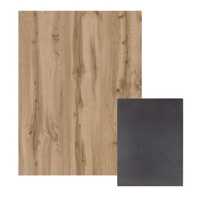 HPL TABLETOP HM6350.36 RECTANGULAR IN SONAMA OAK COLOR 60X80cm