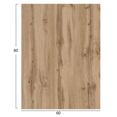HPL TABLETOP HM6350.36 RECTANGULAR IN SONAMA OAK COLOR 60X80cm